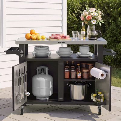 Stainless Steel Top Kitchen Island