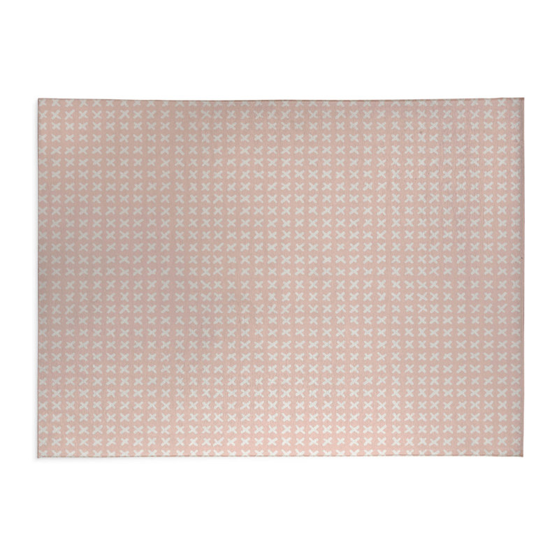 Tapis de cuisine Cross Cross, Rectangle 4pi x 6 pi, Rose