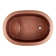 Raksha 48" Copper Soaking Freestanding Tub with Included Overflow Drain
