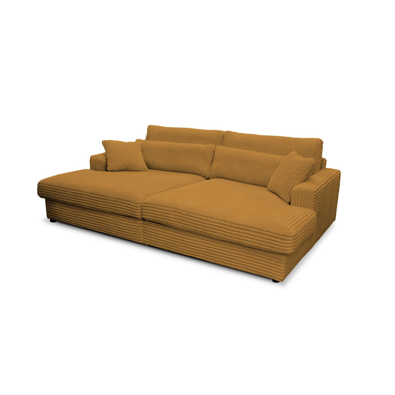 Rishabh Sleeper Sofa, Yellow
