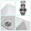 Évier de cuisine blanc en évier de cuisine 33 x 18 x 10 po à double cuve en céramique de porcelaine blanche