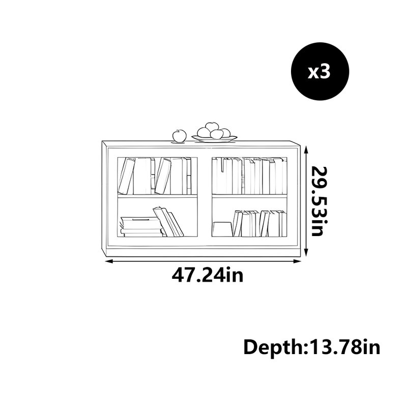 Ayaansh, (2 tablettes) H 29,53 po x l 47,24 po x P 13,78 po