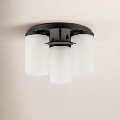Rudaigh 3 Light Glass Flush Mount