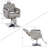 Reclining Hydraulic Pump Barber Chair, Faux Leather Salon Chair-304063032