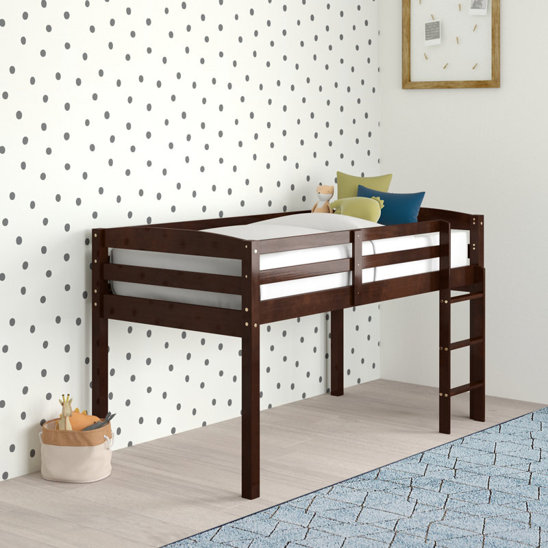 Alique Kids Loft Bed, Cappuccino, Twin