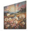 Motif de fleurs blanches et roses - Fleurs sauvages sur bois-103113491