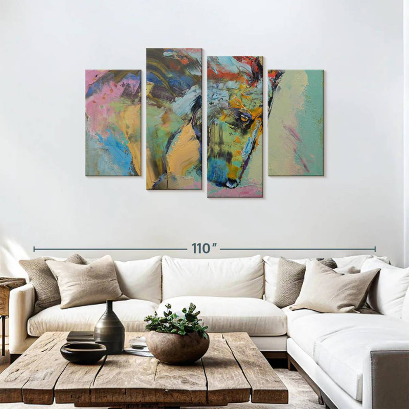 Bramter Painterly Horse, H 48 po x l 75 po