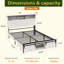 Grand lit de ferme avec tête de lit avec rangement-706670234-706670308