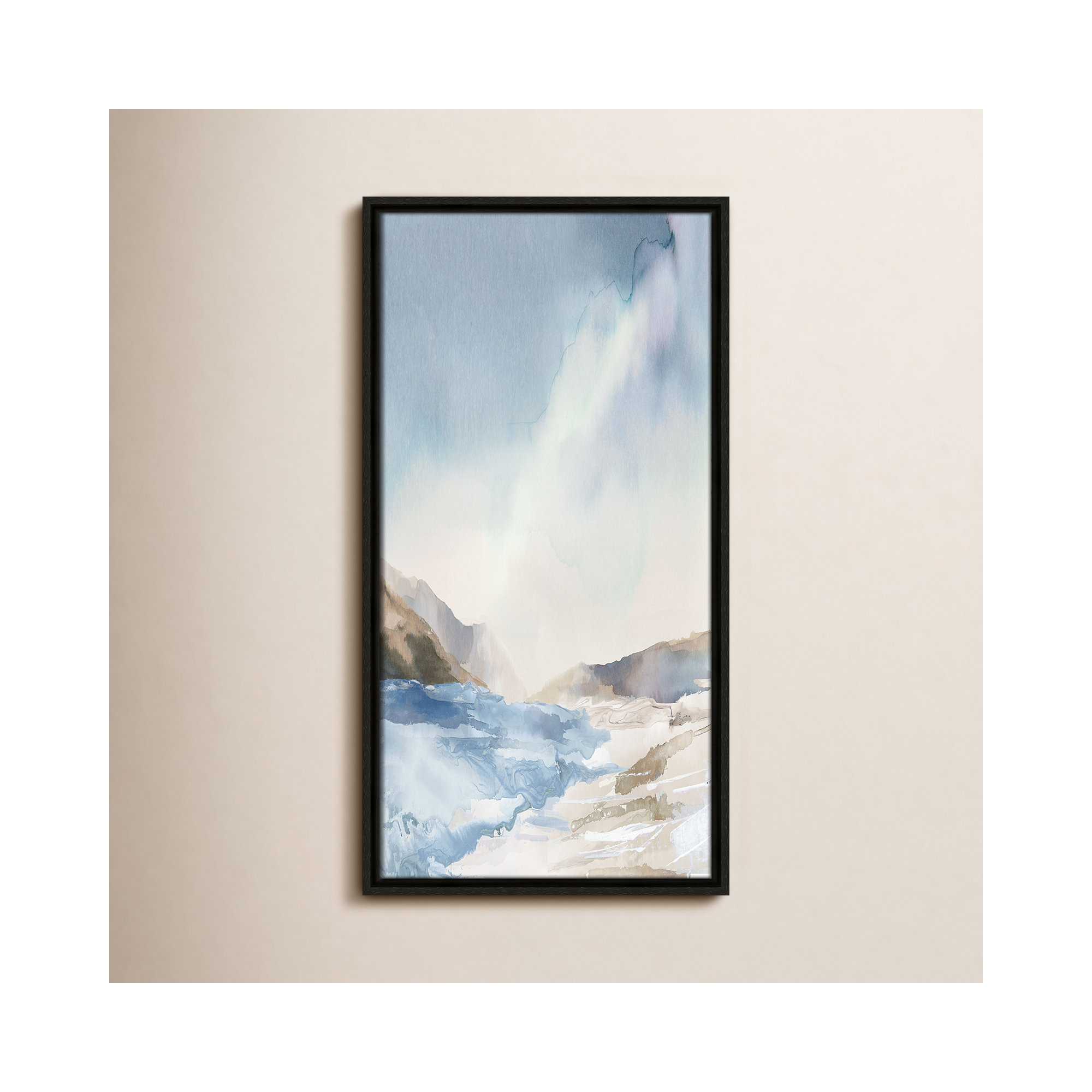 Mystic Shores Print by Mystic Shores, 25.5" H x 13.5" W, Espresso