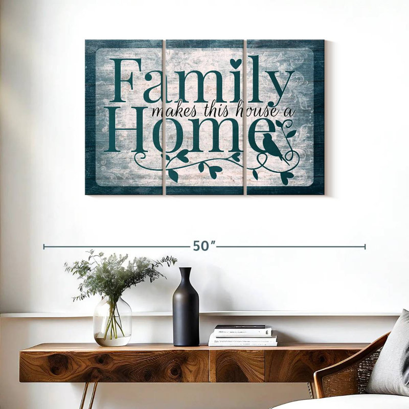 Plaque murale Family Family, H 24 po x l 38 po