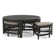 Raffles Rattan Cocktail Table with Benches