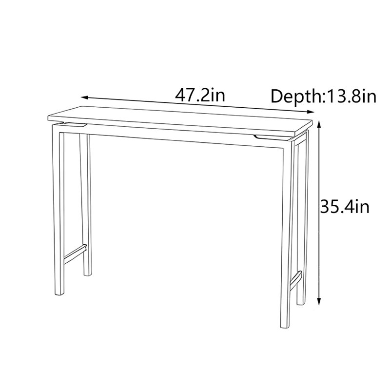 Console d'entrée chinoise minimaliste en wengé