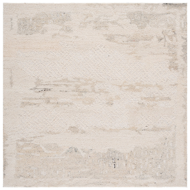 Tapis Falyn 105 ivoire / gris, Carré 6 pi