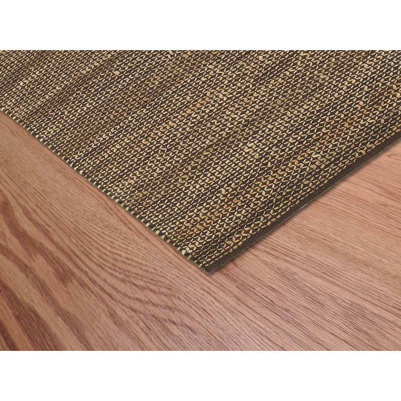 Tapis espresso tressé à la main Ashtyn