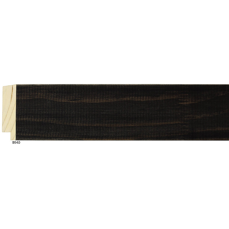 Country Colors II Solid Wood Rectangle Wall Mirror, 42.5" x 30.5", White/Black