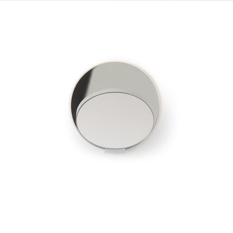 Gravy LED Flush Mounted Sconce, Silver/Chrome