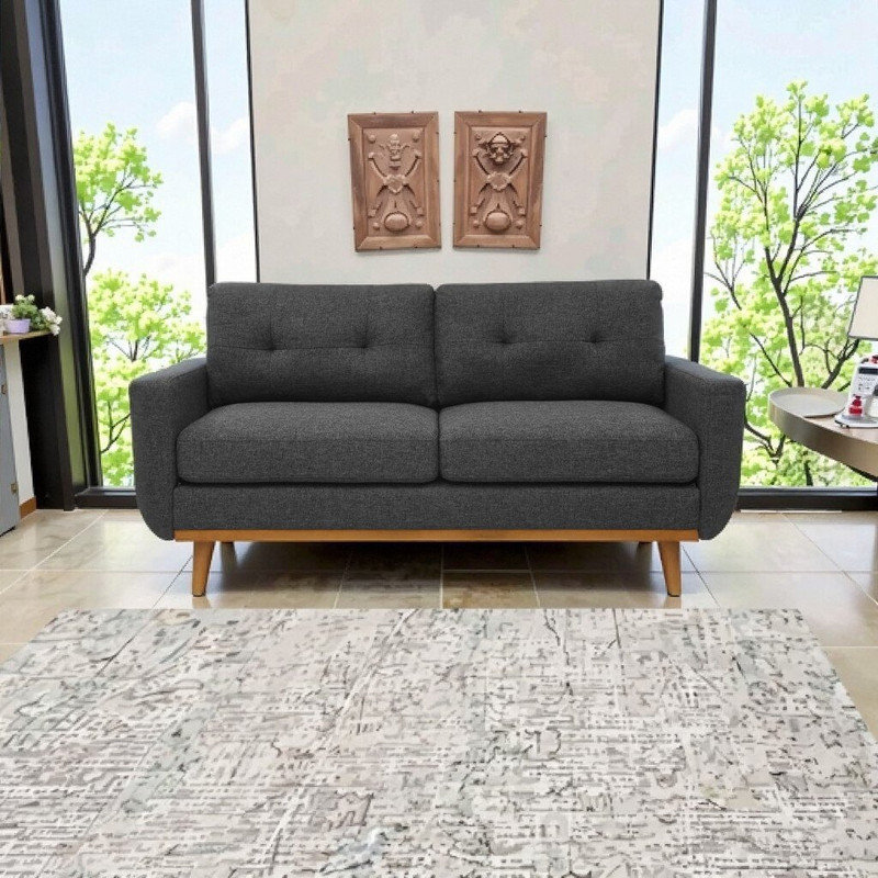 Canapé-lit Mid-Century, Gris