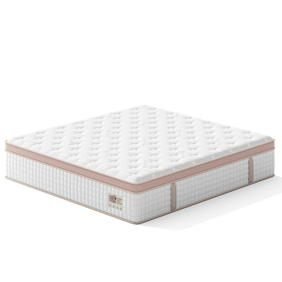 King Size 14 Inch Mattress: Gel Memory Foam & Pocket Springs For Balanced Body Support And Pain Relief Firm Ergonomic Motion Isolation