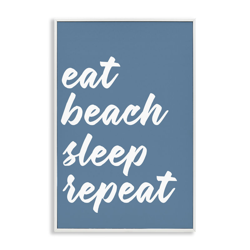 Reproduction de giclée encadrée par Beached List, Giclée encadrée blanc bord de mer, H 18 po x l 12 po