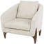 Chaise d'appoint de 32 po de largeur