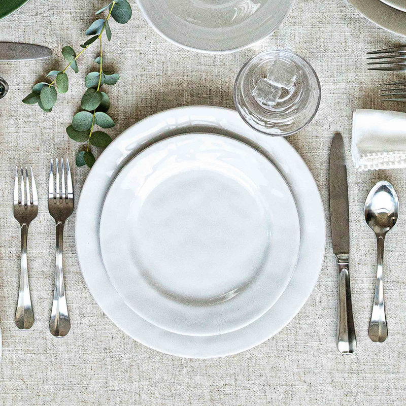 Puro Dessert/Salad Plate, Whitewash