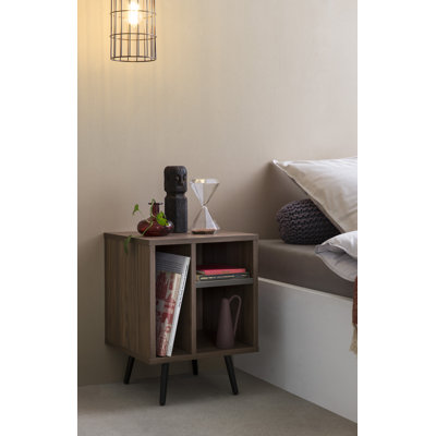 Ohara 40cm W Metal Bedside Table