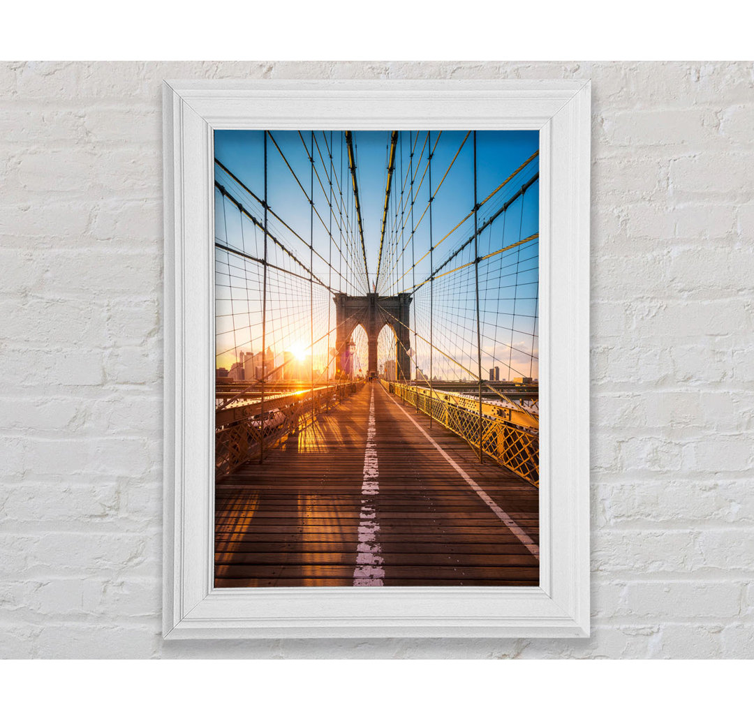 Brooklyn Bridge Sun - Druck