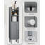 Bathroom Cabinet, Small Corner Floor Cabinet with Door and Shelves, Narrow Toilet Paper Cabinets, Bathroom Organizer with Adjustable Shelf, for Small Spaces-1896555412