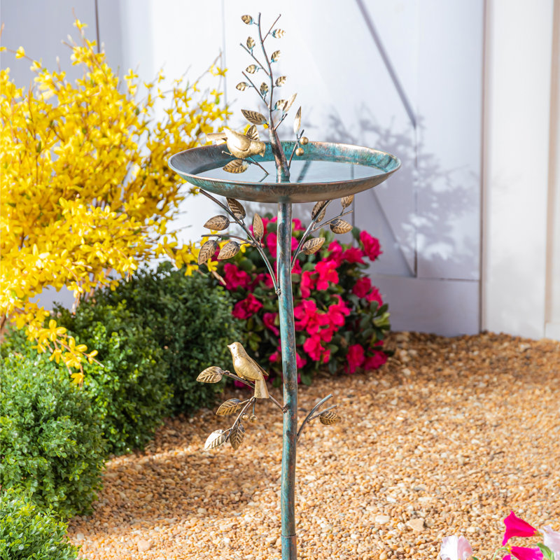 Haugen Metal Birdbath