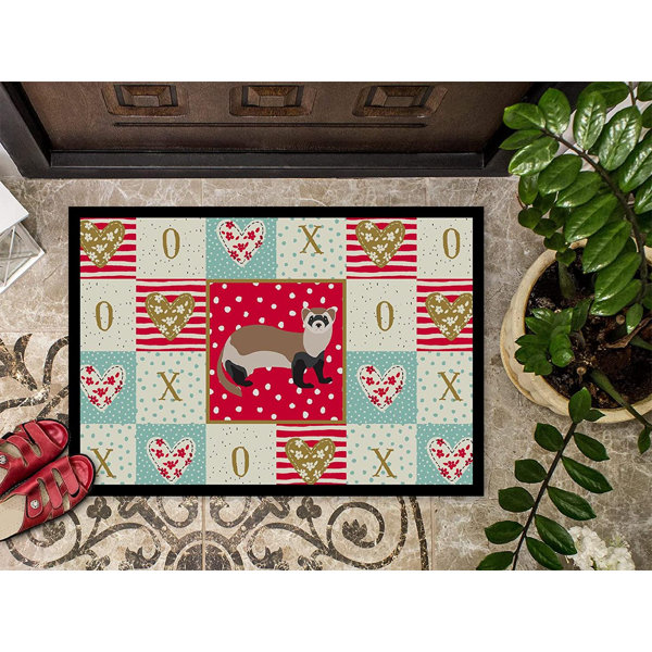 Winston Porter Non-Slip Animal Print Outdoor Doormat & Reviews