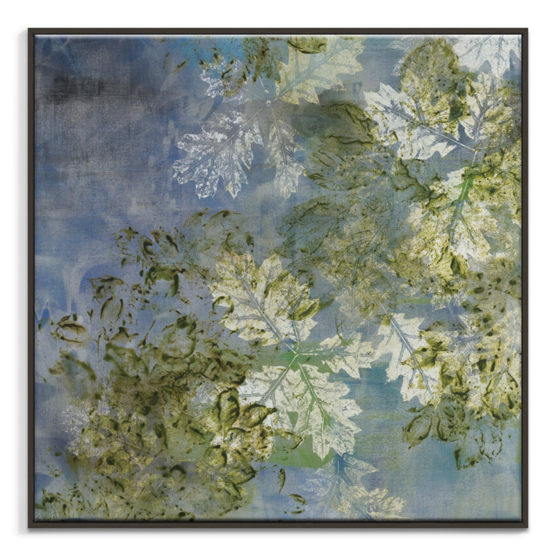 Summer Garden by Sally Adams - Painting on Canvas, 61cm H x 61cm W, Timber