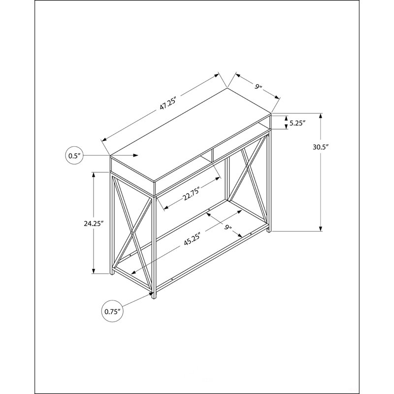 Charming Accent Table With Modern Design And Sturdy Construction