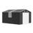 10′×12′×7.2′ Metal Storage Shed with Clear Panels, Double-Hinged Doors, Windows & Vents — Reinforced Steel Frame, Dark Gray