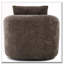 Fauteuil d'appoint demi-tonneau pivotant à 360 ° 360,6 po-1104996539