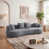 Velours gris en peluche