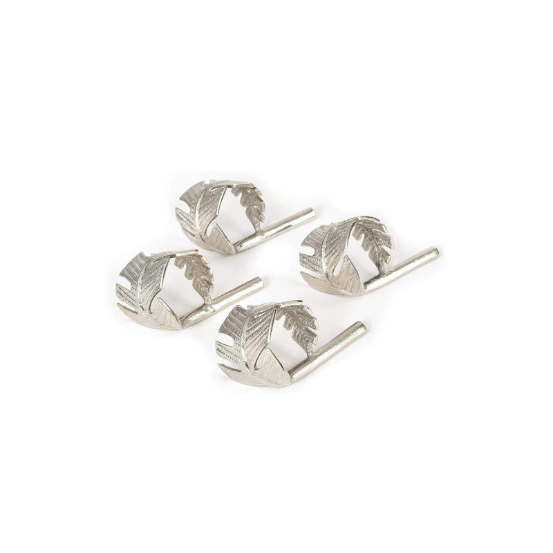 Rond de serviette fait main, Argent