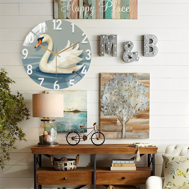 Horloge murale Swan