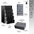 5-Drawer Dresser With Large Fabric Drawers, Black