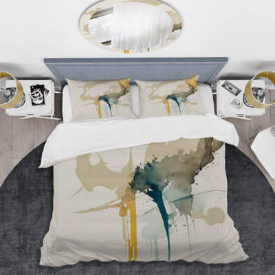Ensemble de housse de couette en microfibre / polyester moutarde jaune Secrets VI
