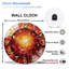 Horloge murale en cristal 12 po