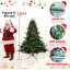 Arbre de Noël à charnière en forme de PE / PVC avec support en métal-117097823