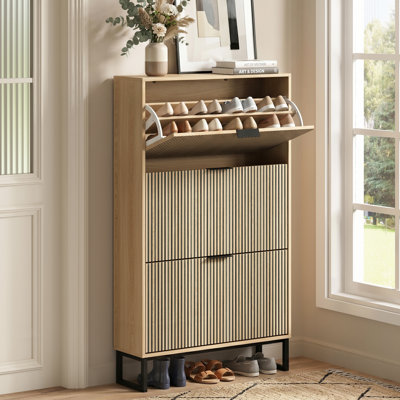 18 Pair Shoe Storage Cabinet