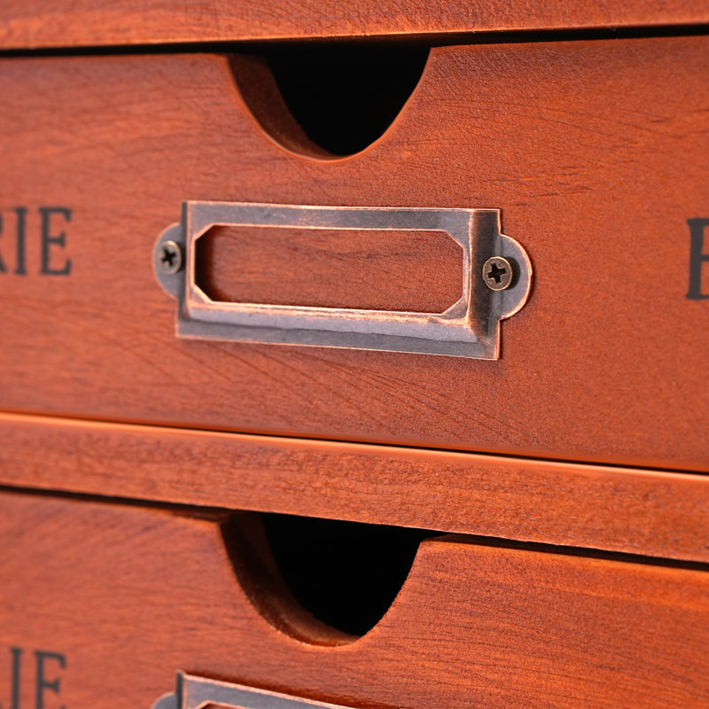 5-Drawer Wood Storage Drawer