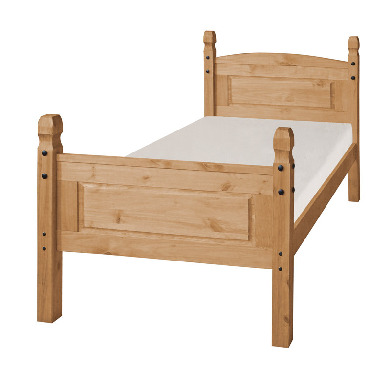 Bridewell Solid Wood Bed, Single (3'), Antique Wax