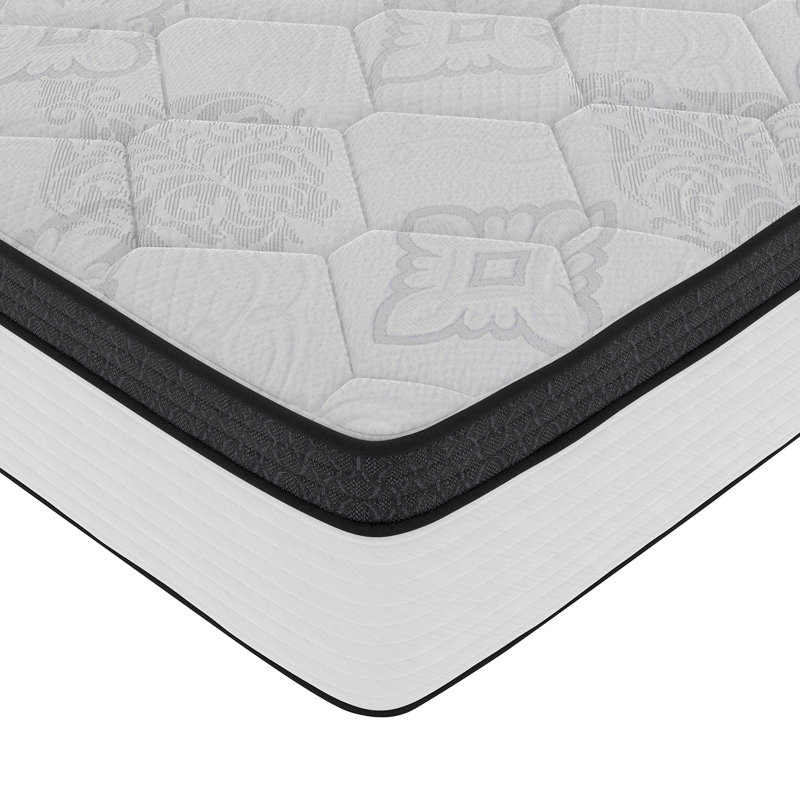 12" Plush Pillow Top Hybrid Mattress, Queen