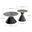 Ensemble de 2 tables basses rondes gigognes-133655719