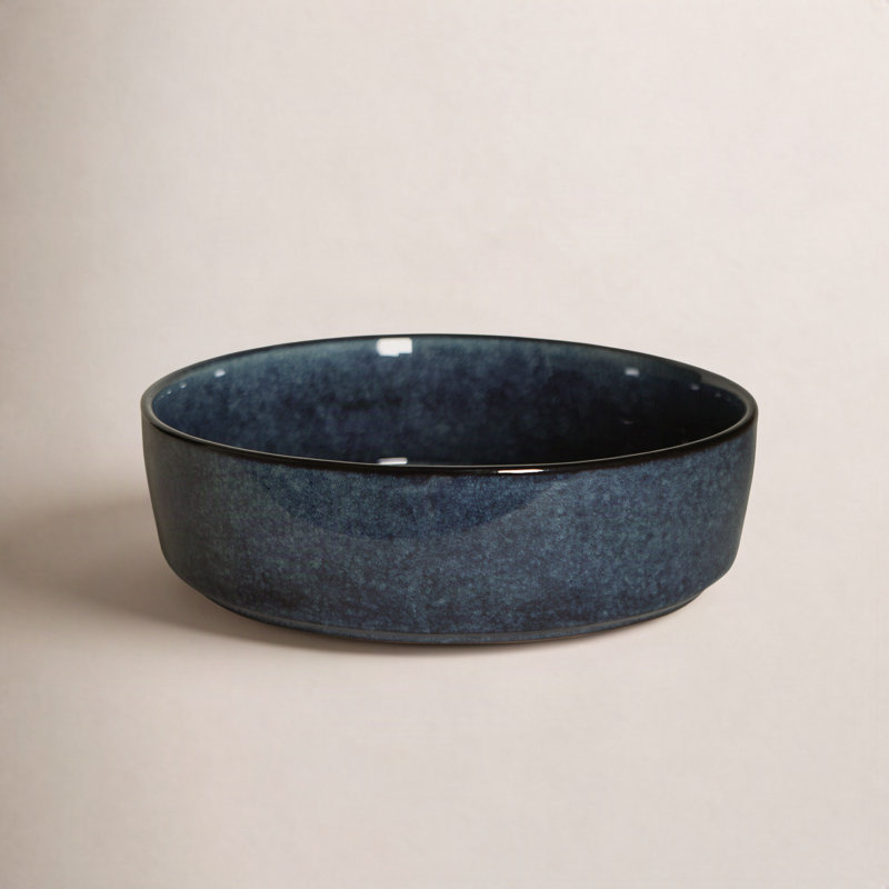 Stone Lain Eden 4-Piece Pasta Bowl Set Stoneware, Blue