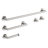 Fresco Brushed Nickel 5 pieces Decorative Bathroom Hardware sets-126364230