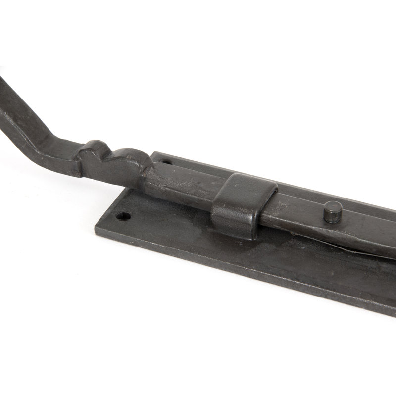 French Pewter Door Bolt, Beeswax, 43.5cm H x 4.7cm W x 7.2cm D