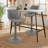 PU Leather Counter Height Stool Adjustable Swivel Barstools-1876843638